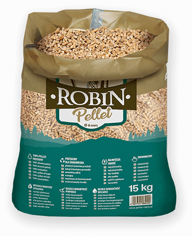worek pelletu opałowego Robin do kupienia w Skalbmierzu lub sklepie internetowym